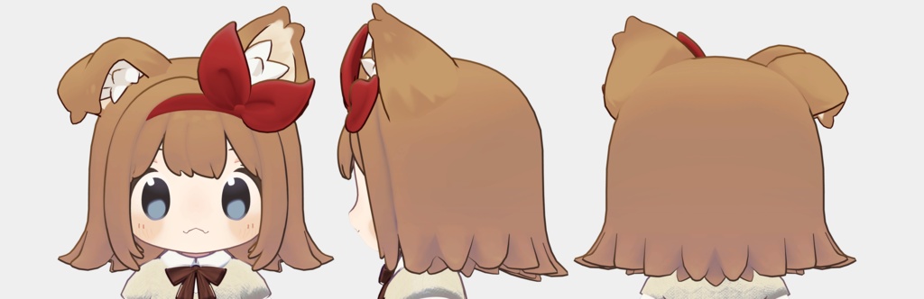 【髪型】RibbonMedium(まめひなた対応)