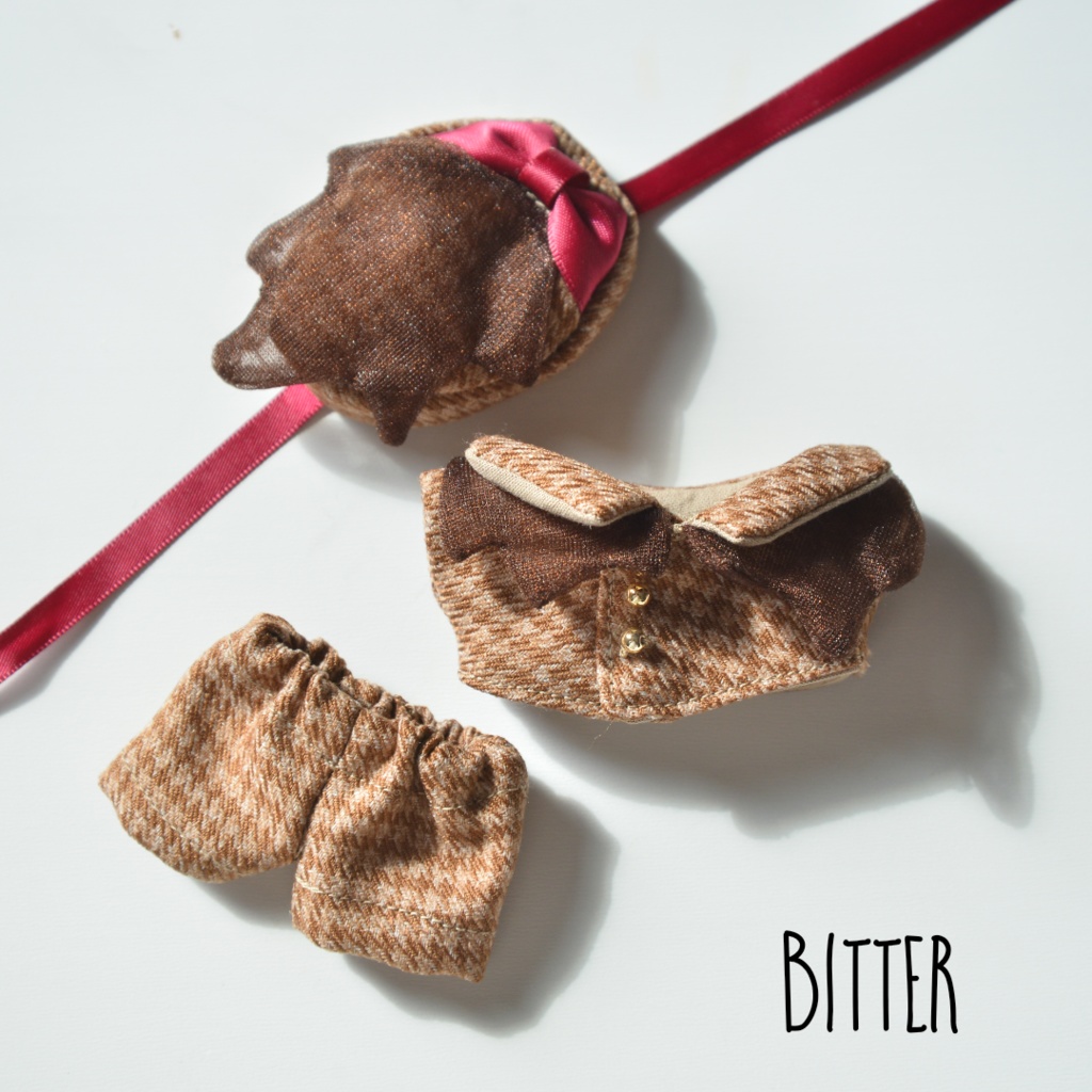 チョコレートセットアップ(約11cmぬい用ぬい服)