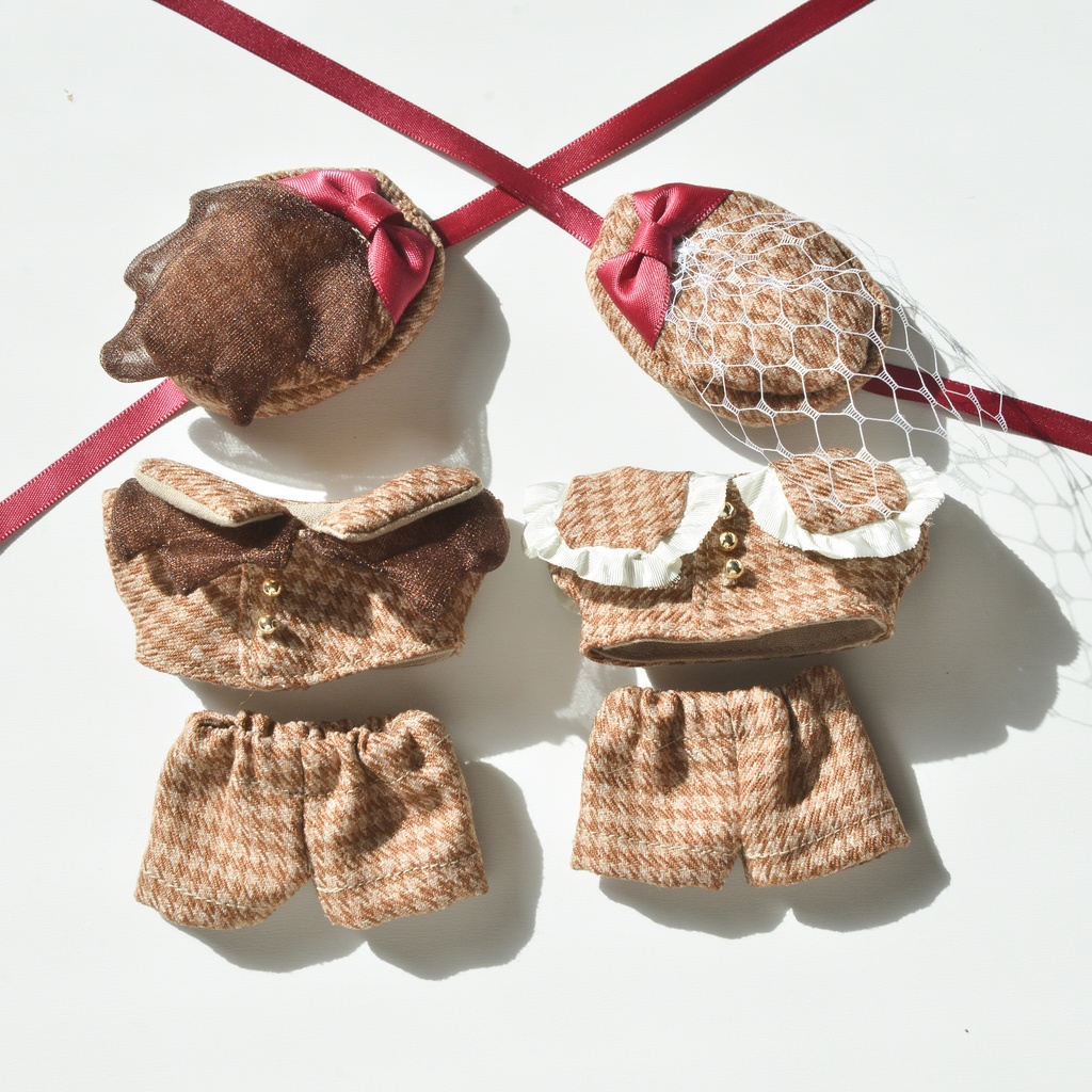 チョコレートセットアップ(約11cmぬい用ぬい服)