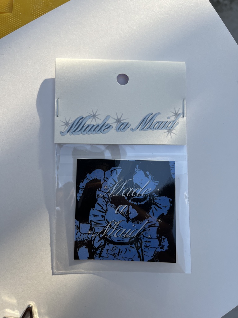 made a maid sticker