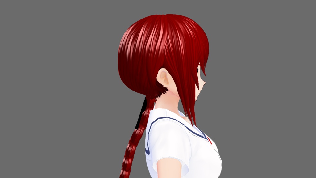 VRoid用(ベータ版)ロング三つ編み