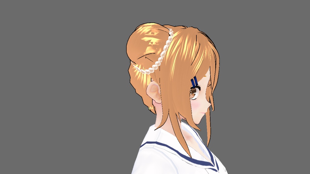 VRoid用(ベータ版)お団子ヘア