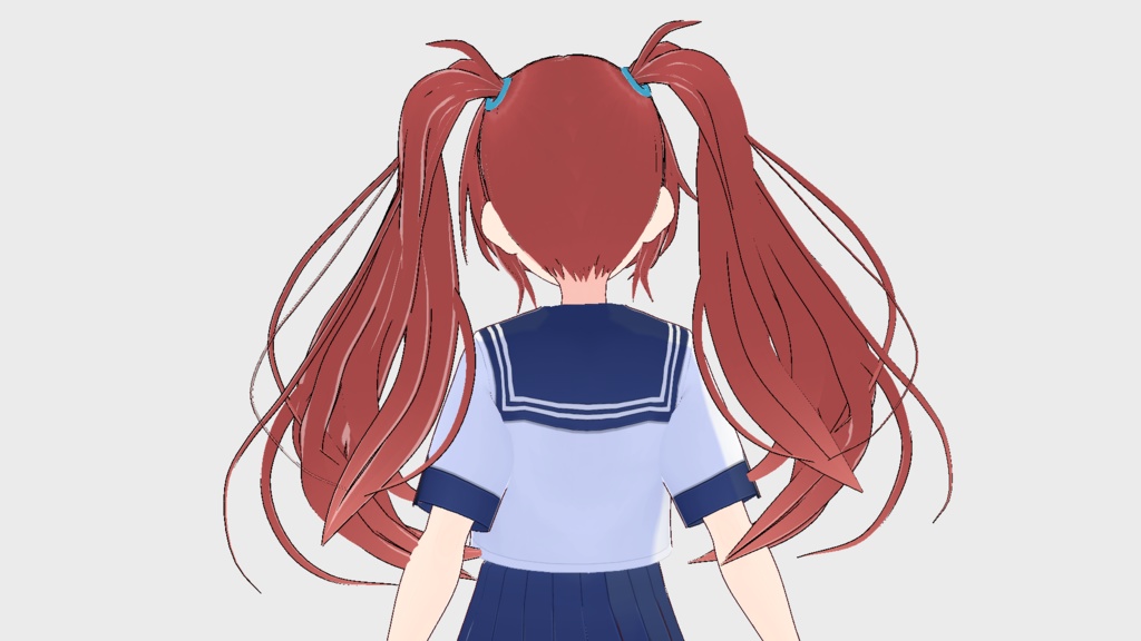 VRoid用 ロングツインテール2