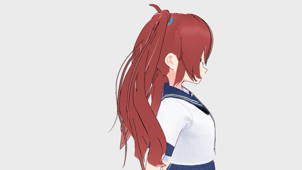 VRoid用 ロングツインテール2