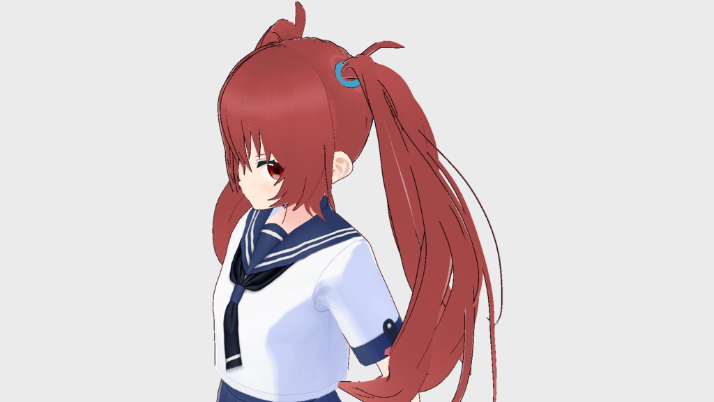 VRoid用 ロングツインテール2