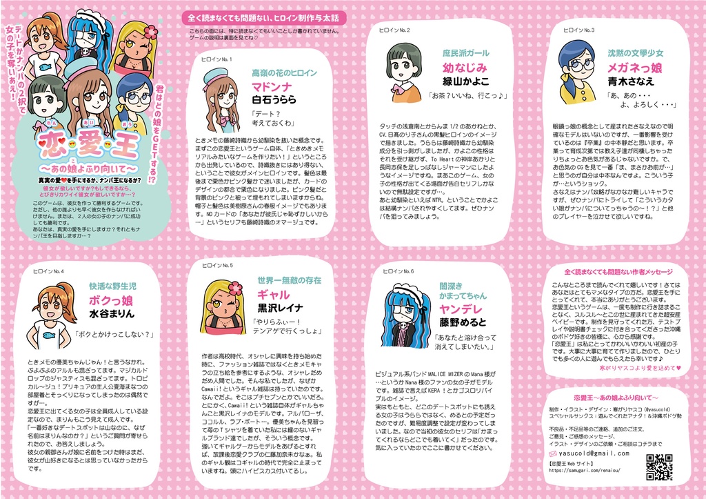 恋愛王~あの娘よふり向いて~ボードゲーム