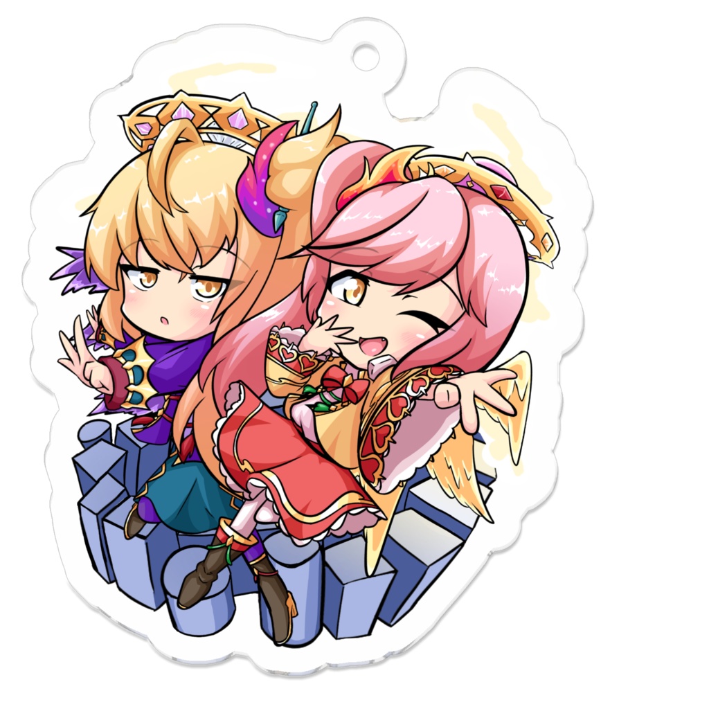 アクリルキーホルダー サンダルフォン&メタトロン