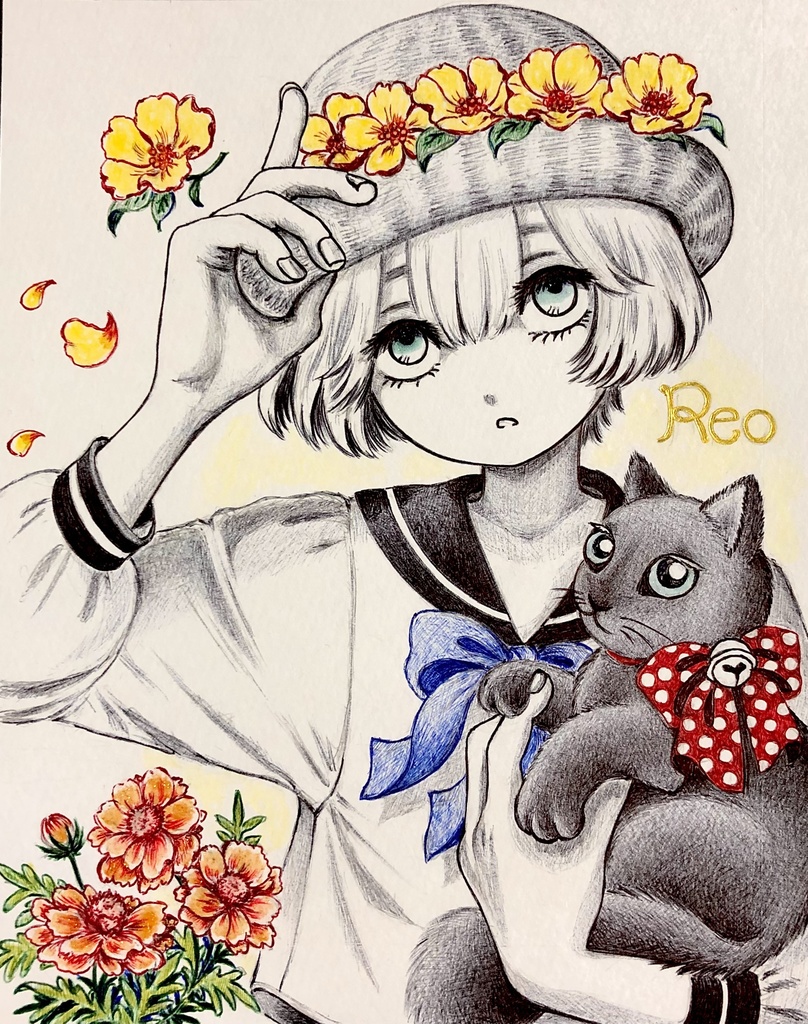 猫と花冠