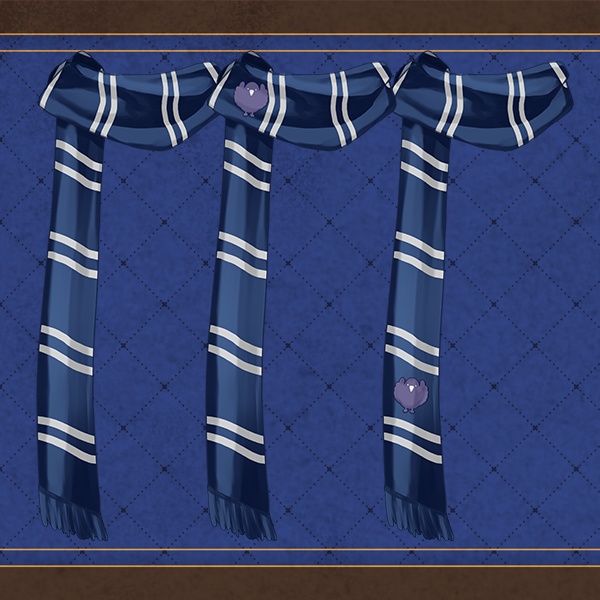 【Vtuber素材】動く!魔法使い風マフラー(おまけ素材のみ有料)