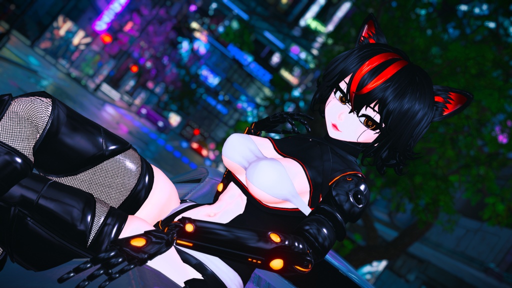 Lea Cyber Soldier! Femboy Toggle! Face Tracking (Ver 1.04)(PC/Quest)