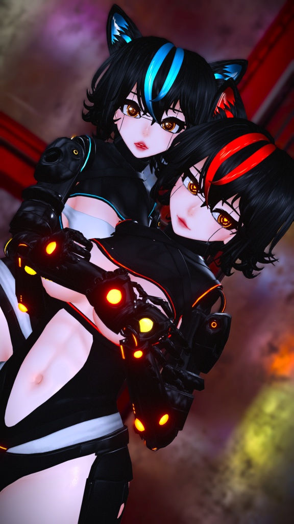 Lea Cyber Soldier! Femboy Toggle! Face Tracking (Ver 1.04)(PC/Quest)