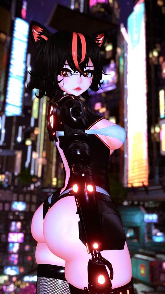 Lea Cyber Soldier! Femboy Toggle! Face Tracking (Ver 1.04)(PC/Quest)
