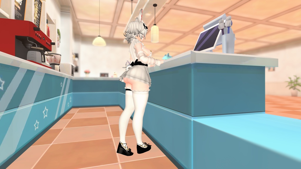 Ava Bunny Maid! Femboy Toggle! Face Tracking! (Version 1.18)(PC/Quest)
