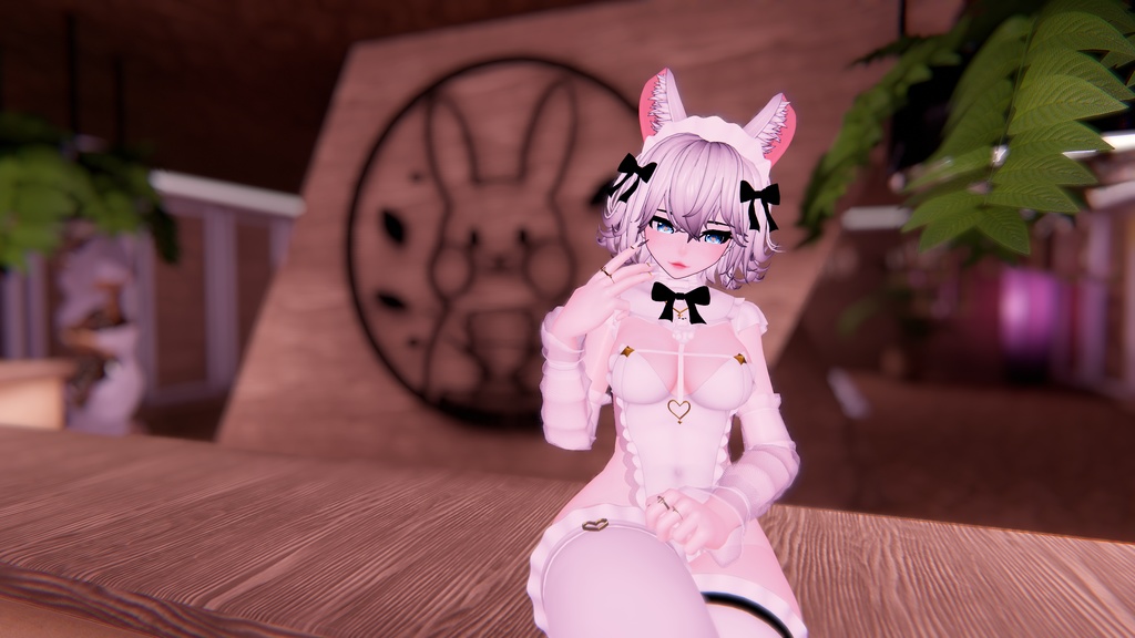 Ava Bunny Maid! Femboy Toggle! Face Tracking! (Version 1.18)(PC/Quest)