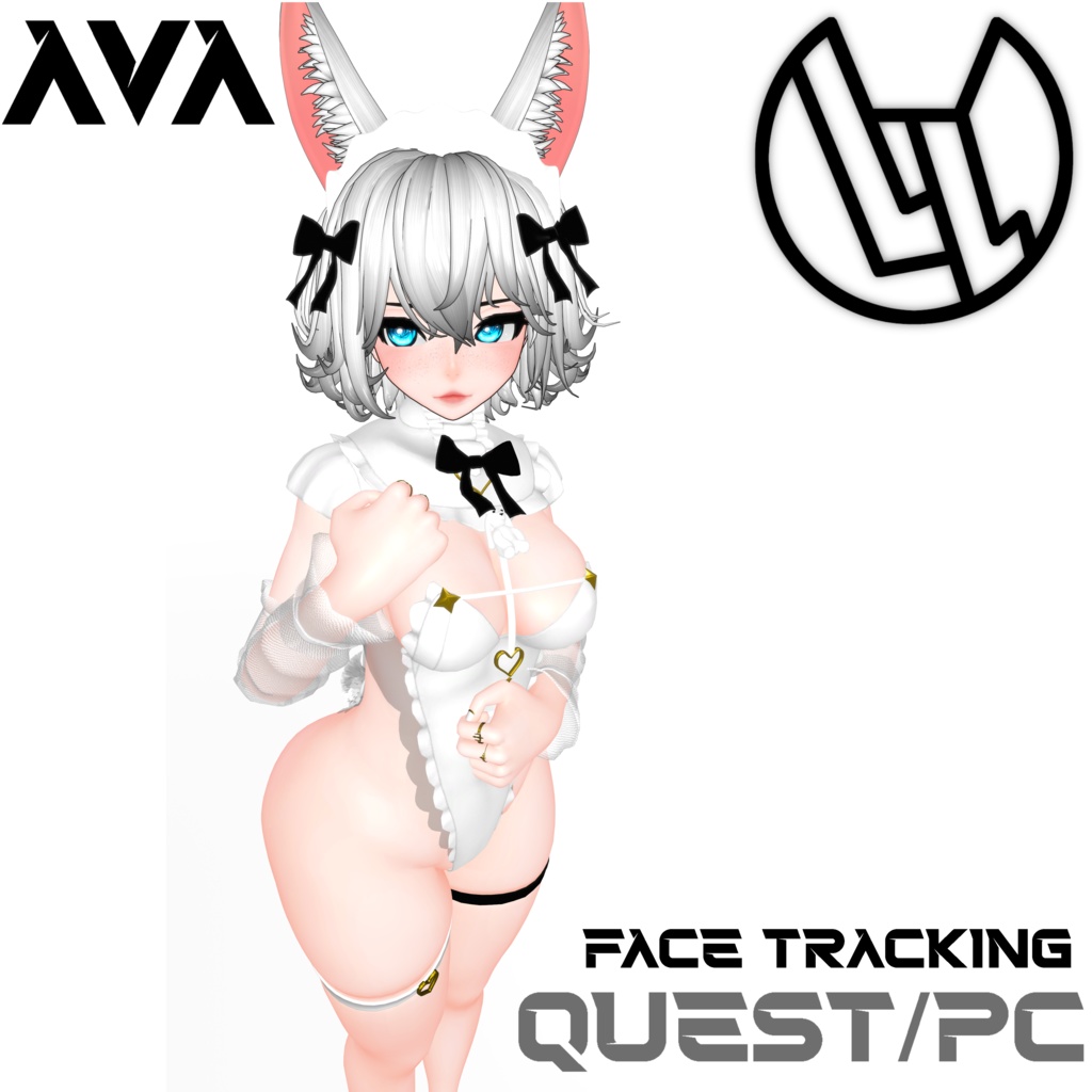Ava Bunny Maid! Femboy Toggle! Face Tracking! (Version 1.17)(PC/Quest)