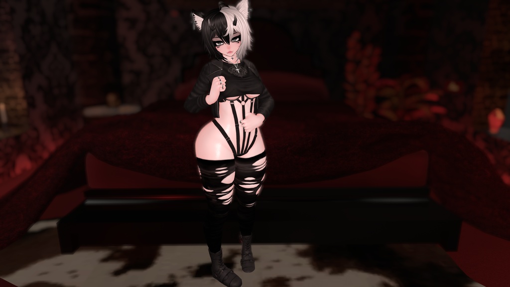 Ivy Goth Girl! FaceTracking! Green Opti Version! (PC/Quest)