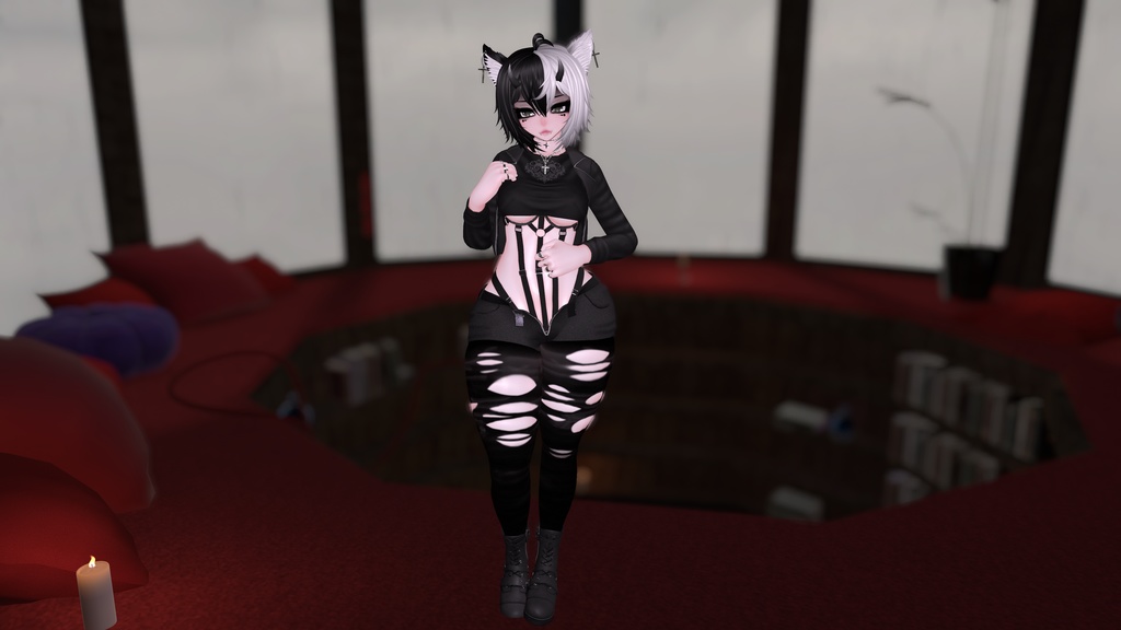 Ivy Goth Girl! FaceTracking! Green Opti Version! (PC/Quest)