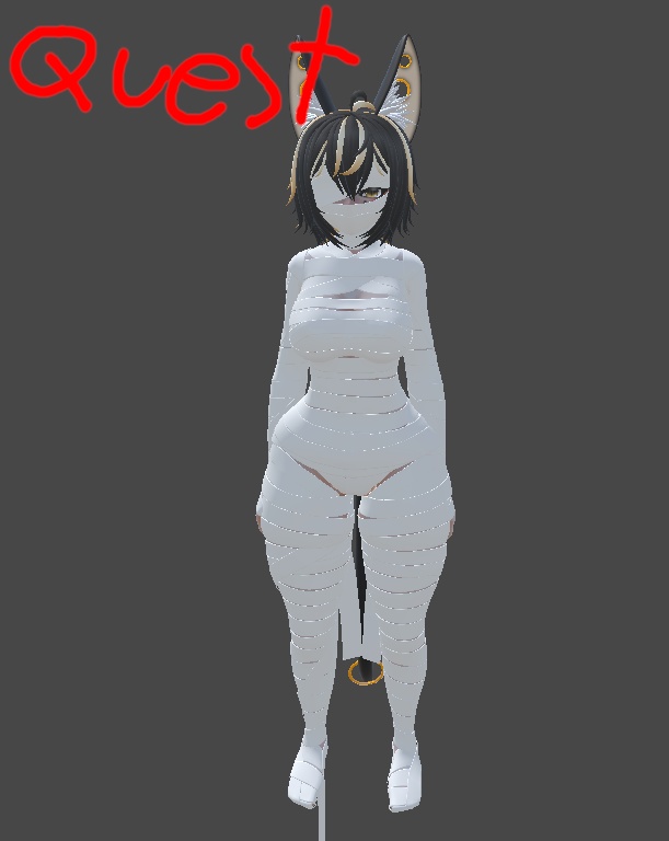 Nubia Egyptian Mummy Girl! Face Tracking! (Quest/PC)