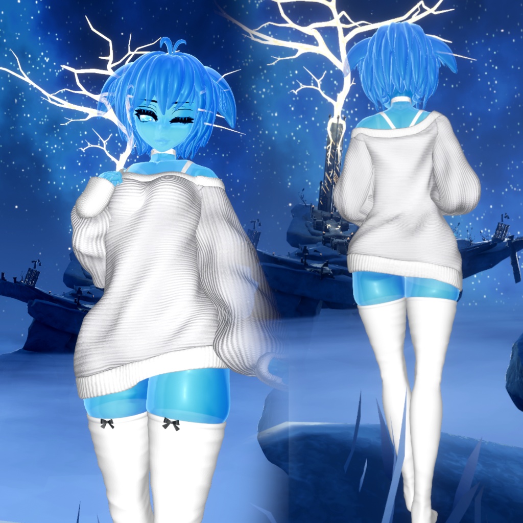 Omu Slime! Face Tracking! Femboy Toggle! (Quest/PC) (Optimized Ver)