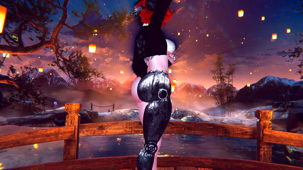 Reina! Yakuza Cyborg! Face Tracking! Femboy Toggle! (Quest/PC)