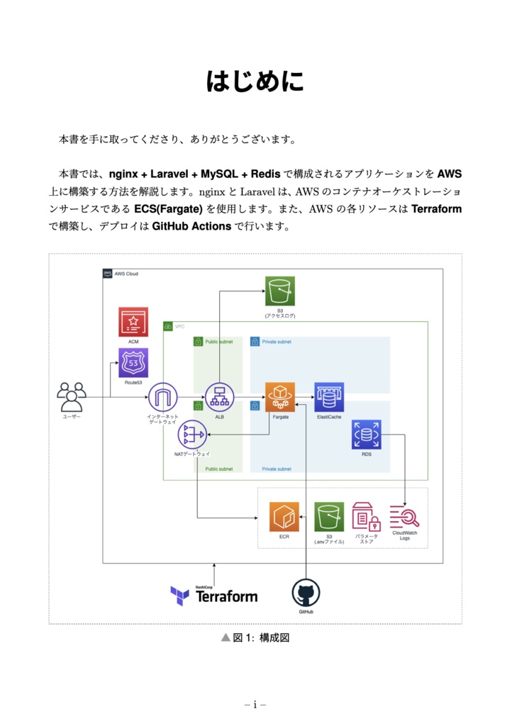 TerraformでFargateを構築してGitHub Actionsでデプロイ!Laravel編
