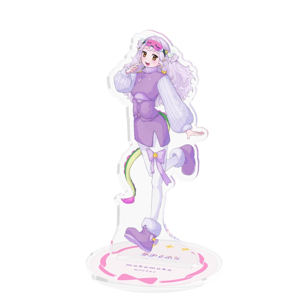 夢中さあち　キービジュアクスタ　もこもこ💜
