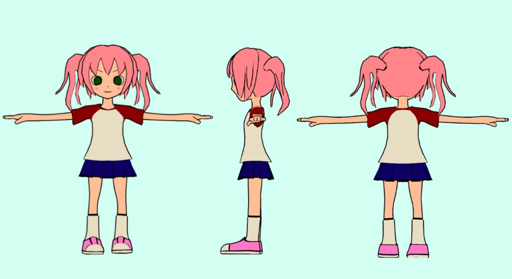 【キャラクター3Dモデル】桜庭ミカ【VRC使用可】