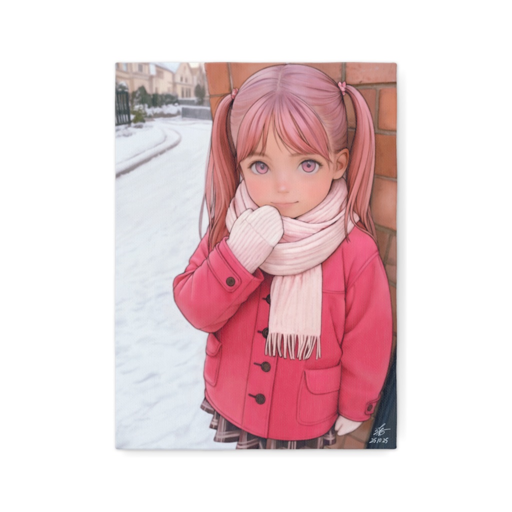 [雪灯籠] キャンバスアート_F4