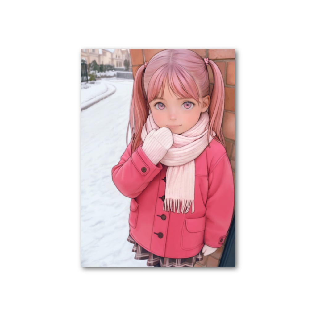 [雪灯籠] フォト風カード