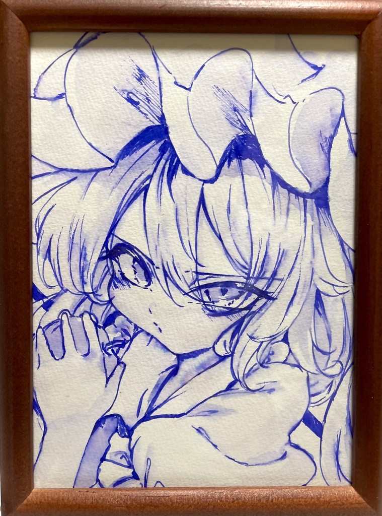 フランドール 青水彩画
