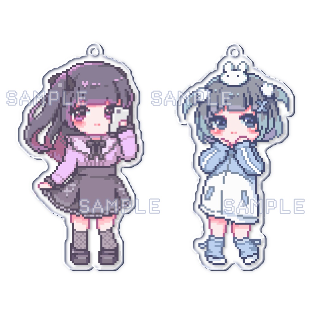 ぴこぴこアクリルキーホルダー(全2種)