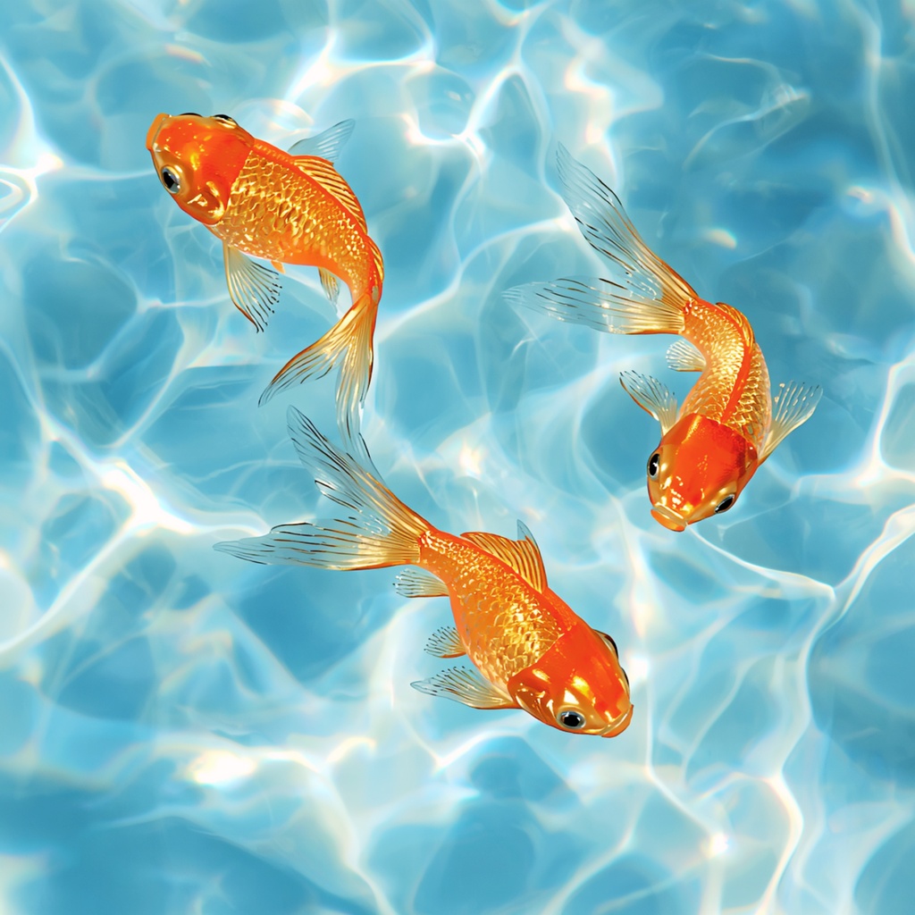 ガラス細工金魚