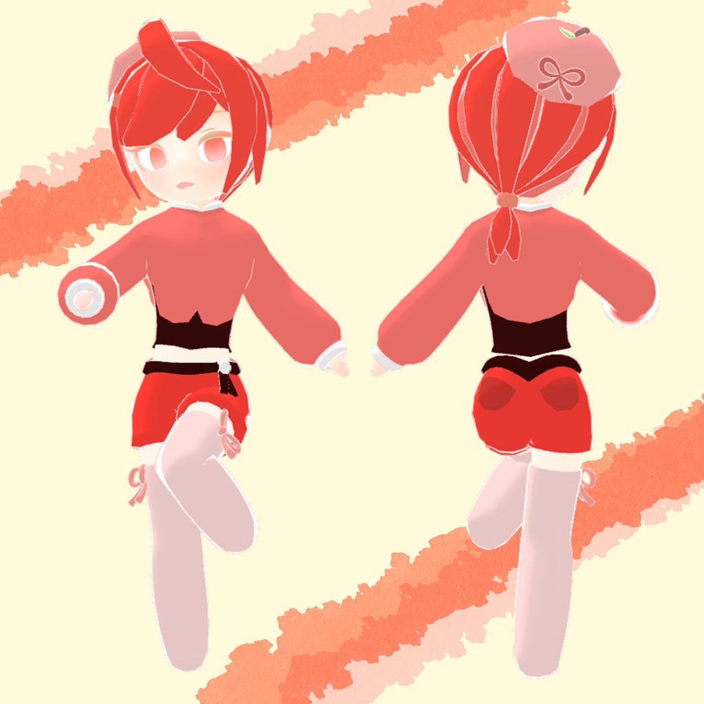 りんごちゃん3Dモデル