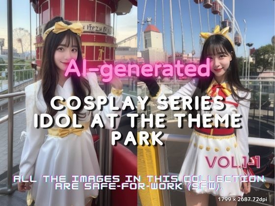 AI生成 20歳のアイドルとテーマパークの一日 Vol.1-1