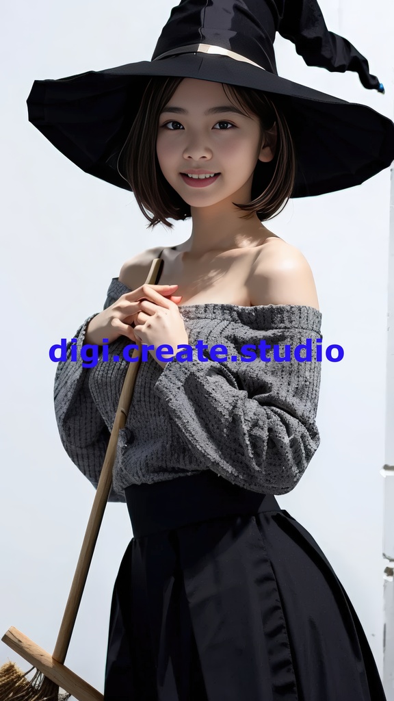 【AI実写】フウカの魔女コスプレ写真集 〜キキ風コスプレグラビア〜