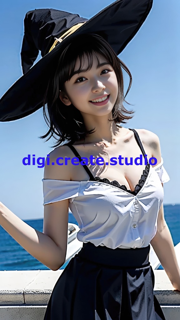 【AI実写】フウカの魔女コスプレ写真集 〜キキ風コスプレグラビア〜