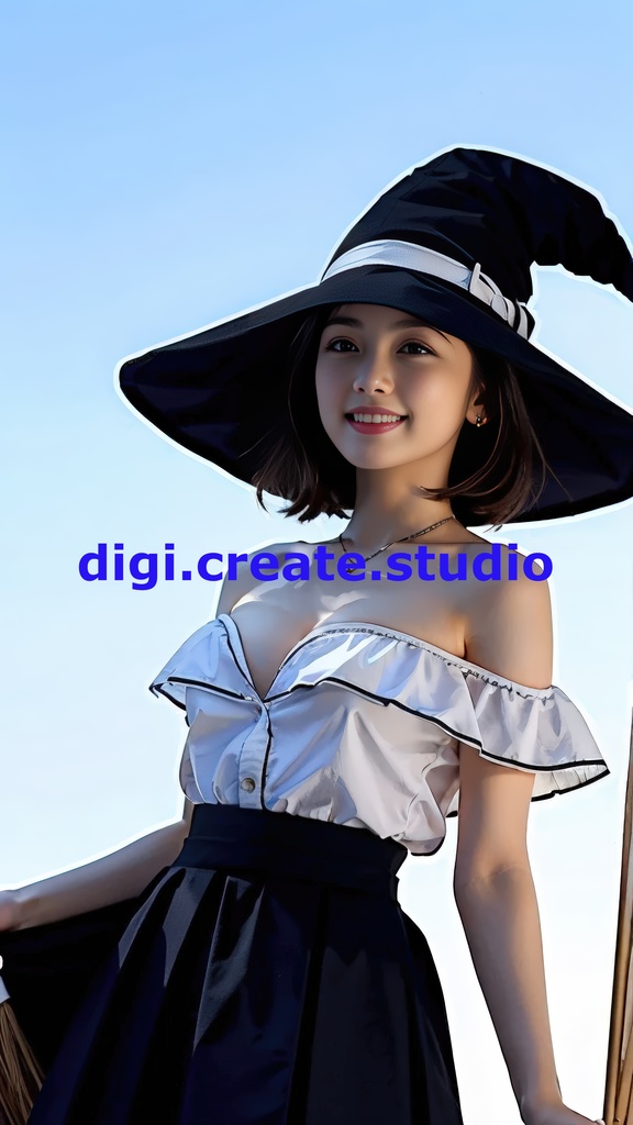 【AI実写】フウカの魔女コスプレ写真集 〜キキ風コスプレグラビア〜