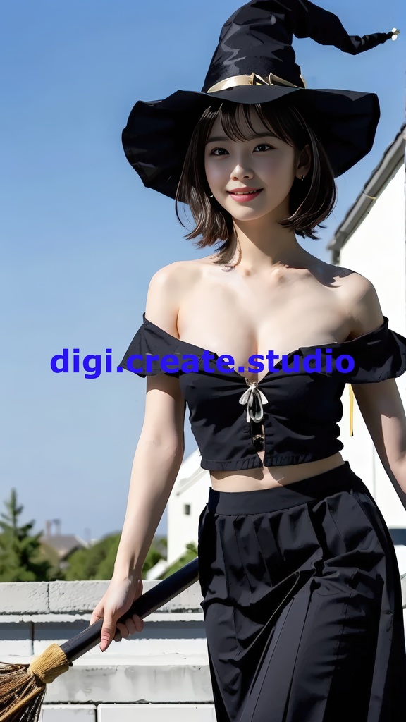 【AI実写】フウカの魔女コスプレ写真集 〜キキ風コスプレグラビア〜