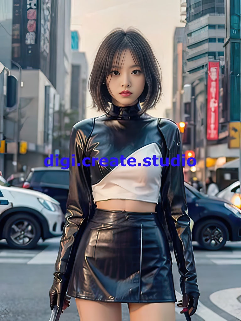 【AI実写】現代に蘇った美人剣士 ── 街角の剣士グラビア写真集 Vol.2