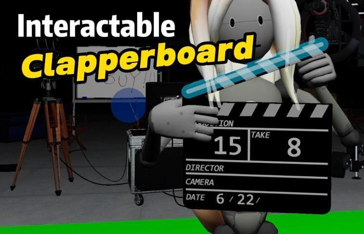 [VRChat] interactable Clapperboard