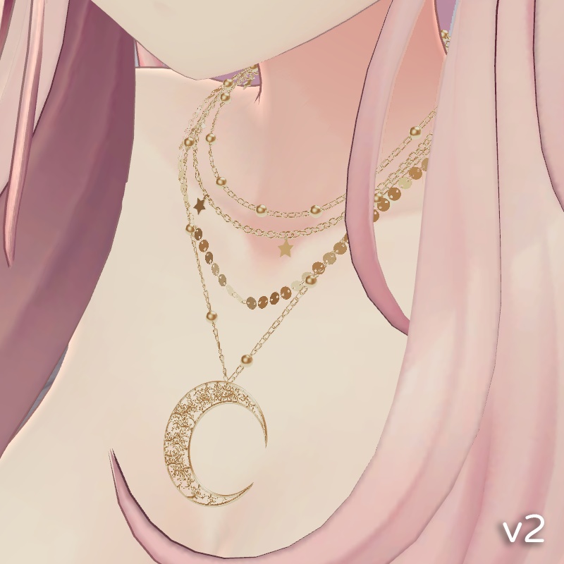 月ネックレス  ☾ Sale 100 ¥【VRChat】