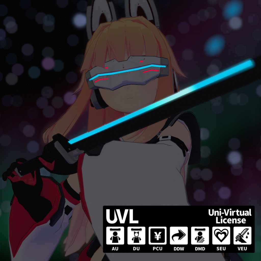 VRChat向け3Dモデル TSu.Ku.Mo(つくも)