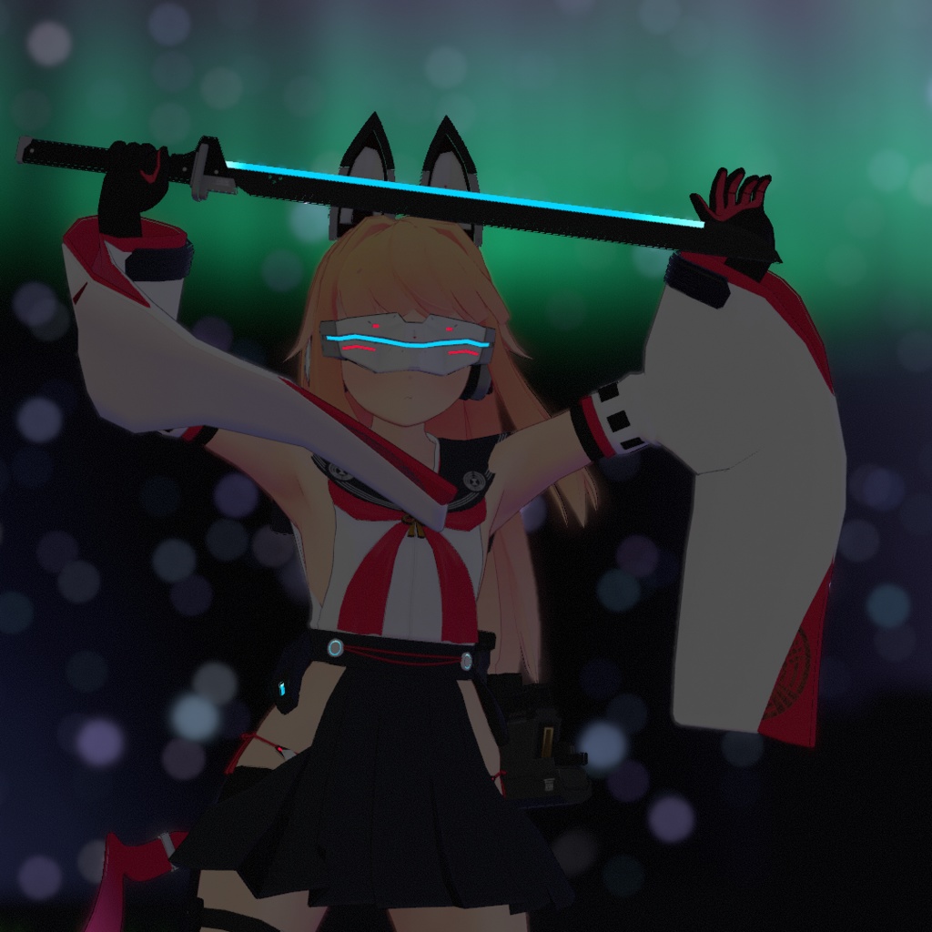 VRChat向け3Dモデル TSu.Ku.Mo(つくも)