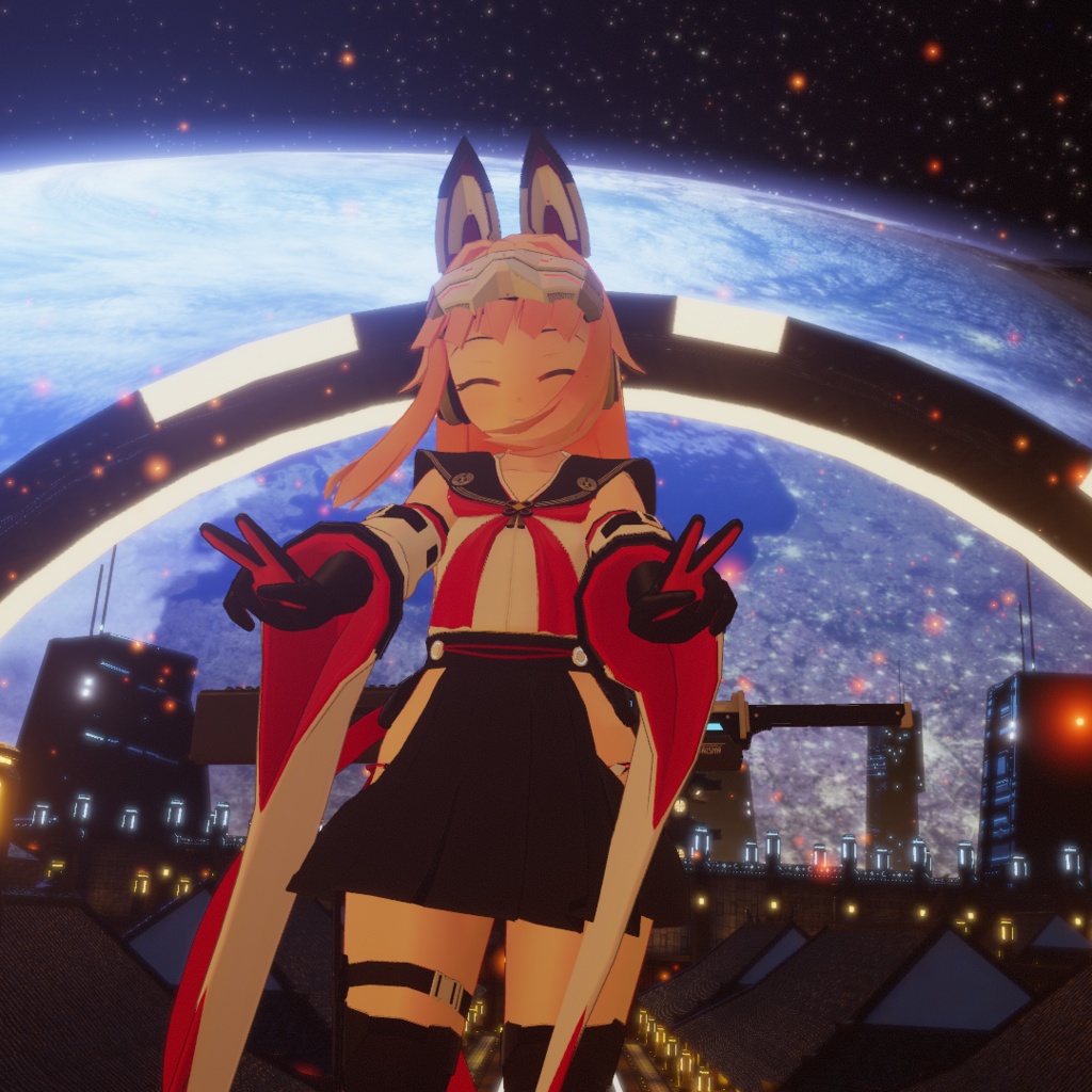 VRChat向け3Dモデル TSu.Ku.Mo(つくも)