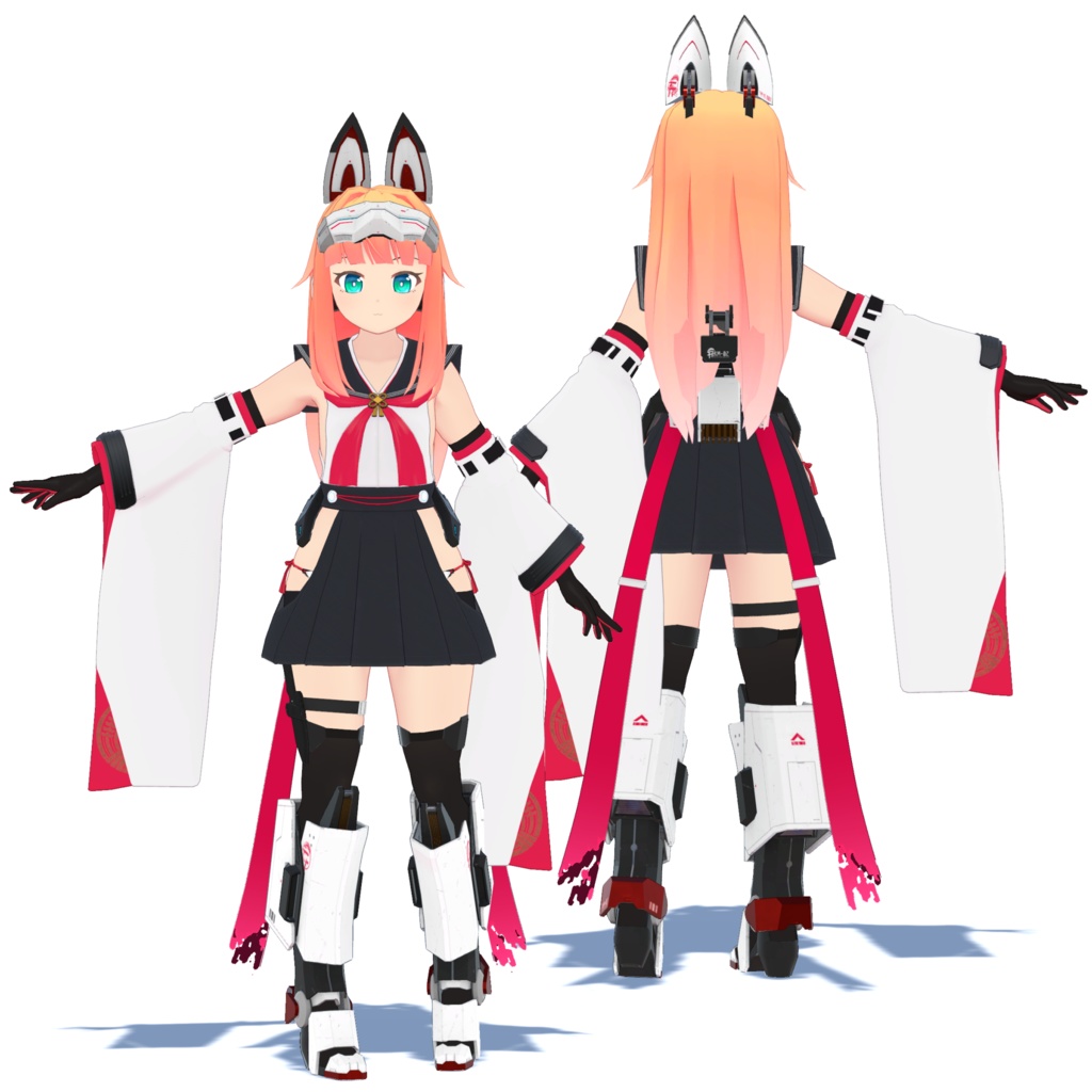 VRChat向け3Dモデル TSu.Ku.Mo(つくも)