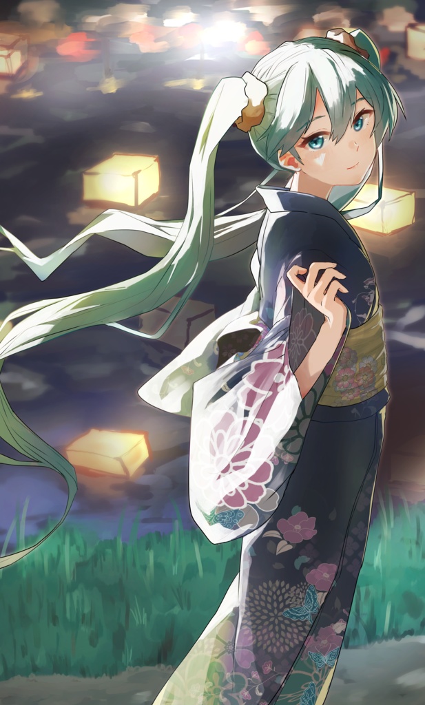浴衣ミクPSD