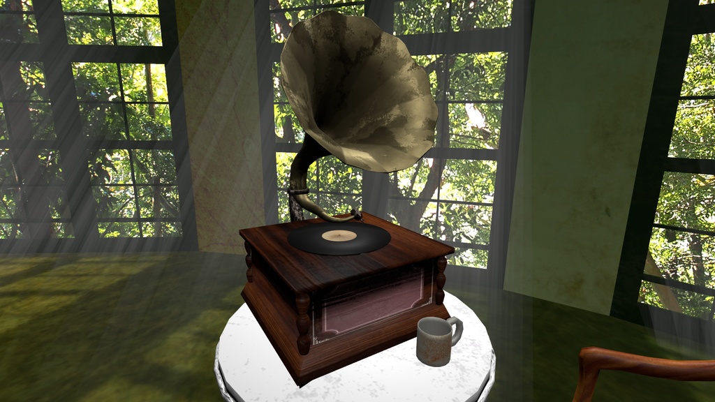 雰囲気あるレコードプレーヤー