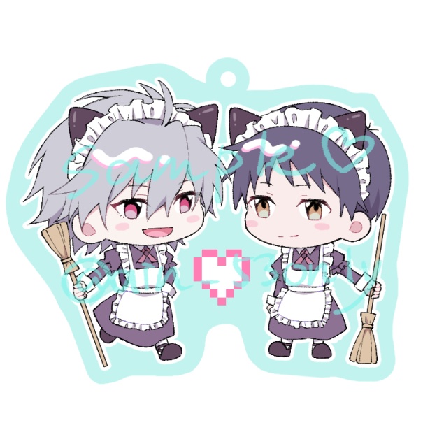 アクキー(猫耳メイド貞カヲシン)