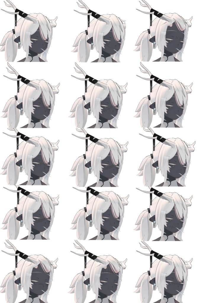 傷跡テクスチャ/龍のヨルちゃん