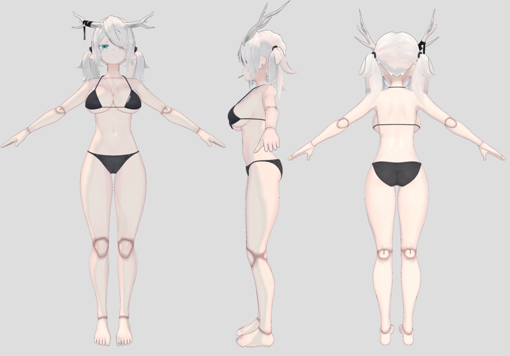 球体関節人形テクスチャ/龍のヨルちゃん